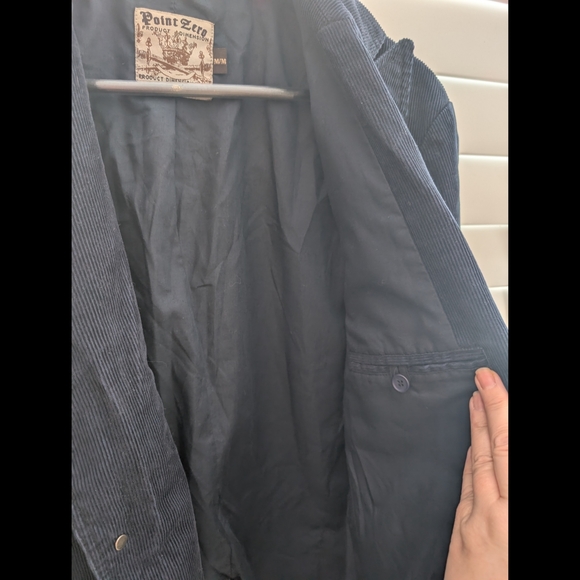NWT Men's Point Zero Navy Corduroy Blazer Size Medium - Picture 5 of 14